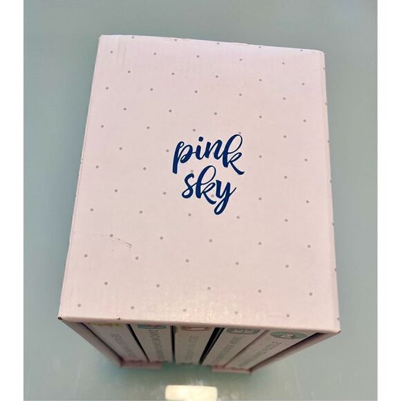 Pink Sky Snow Globe Puzzle Set of 5 200 Pcs Snowman Penguin Santa Reindeer - Picture 3 of 6